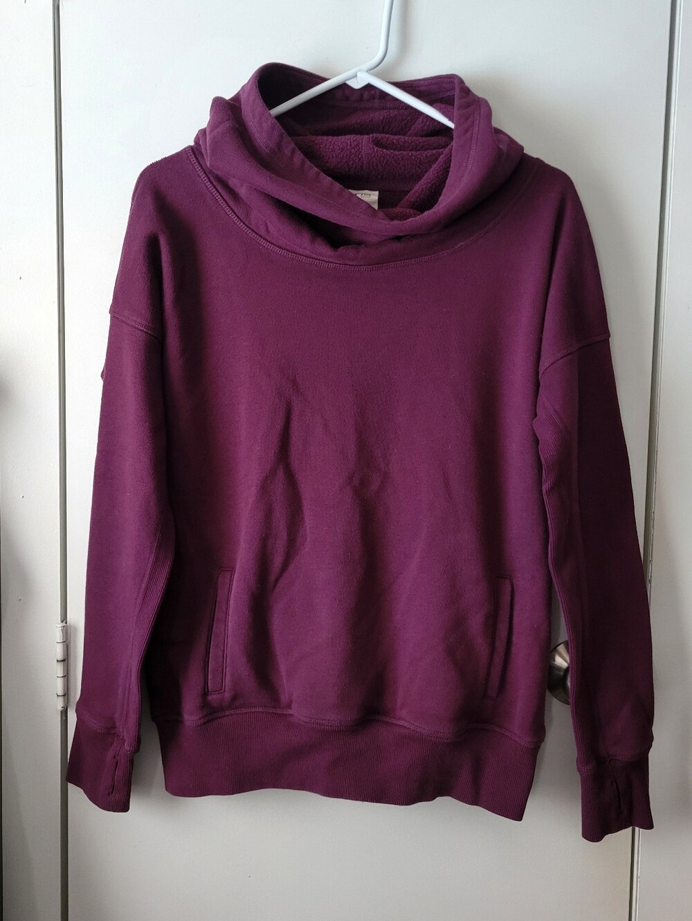 Zyia Purple Cowl Neck Hoodie
